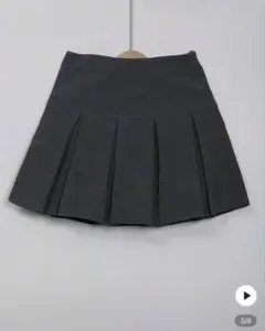グレー ミニプリーツスカート shein Mサイズ
