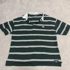 Dickies ストライプ ポロシャツ ダークグリーンのサムネイル