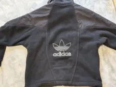 美品　アディダス　adidas ボア　フリースジャケット 黒