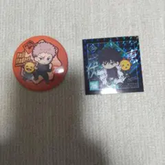 コジマ70周年　呪術廻戦　虎杖悠仁 缶バッチ&限定ステッカー