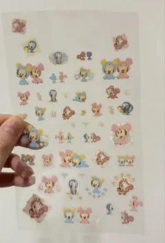 ベビーミッキー✳︎ベビーミニー✳︎シール✳︎キラキラシール✳︎ディズニー