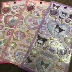 【新品】サンリオ キラキラジュエルシール 3枚セット