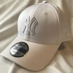 ニューエラ 9FORTY ラインストーン ホワイト アイボリー ヤンキース