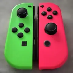 【美品純正完動品】NintendoSwitchJoy-Conコントロラ緑ピンク①