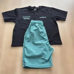 umbro Tシャツ 130 ブラック パンツ セット