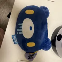 初音ミク　グルーミー　ふわふわフェイス　ポーチ　KAITO 青
