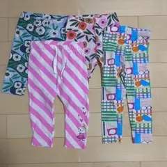 【ムーミンあり】子供用９０サイズ レギンス４点
