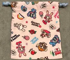 ナルミヤキャラクター グッズ 巾着 ピンク