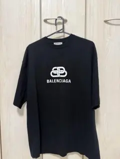 超人気・極美品】バレンシアガ/Tシャツ/シンボリックロゴ/黒/XS(L相当 