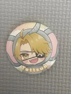 東武動物公園コラボ　 カラフルピーチ ミニキャラ 缶バッジ　たっつん