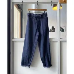 COMOLI デニム ベルテッドパンツ NAVY サイズ2のサムネイル