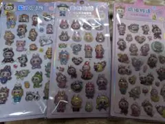 ラブブ　ぷっくり　3D 立体　ポップシール