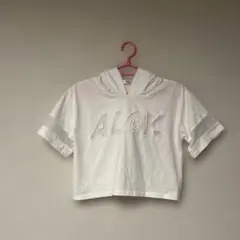 ALGY フード付き半袖Tシャツ ホワイト 140 XSのサムネイル