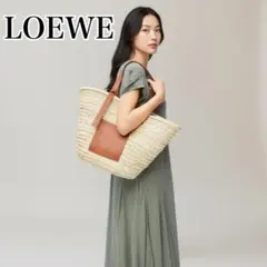 極美品✨ロエベ かごバッグ ラフィア トート ラージ バスケット クラシックのサムネイル