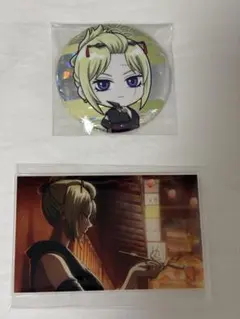 銀魂　吉原大炎上　月詠　ホログラム缶バッジ　アクリルカード　2点