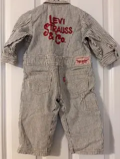 美品☆レア☆リーバイス　デニムロンパース 長袖 80