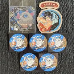 鬼滅の刃　バースデイ缶バッジステッカー　2025 ウエハース　嘴平伊之助