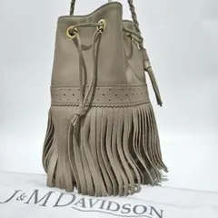 未使用級】J&M DAVIDSON カーニバル M 2way 巾着 ベージュ - メルカリ