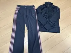 adidas ジャージ レディース グレー 上下セット 上L 下M
