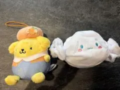 サンリオ ポムポムプリン シナモロール マスコット 2点セット