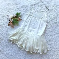 【スナイデル】 (F) キャミワンピース プリーツ シフォン レイヤード 女子会