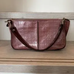 GRES PARIS クロコダイル　ショルダーバッグ　ピンク