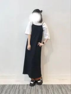 GU リブキャミソールワンピース
