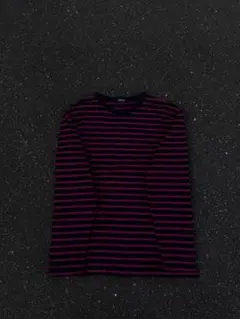 OLD UNIQLO 90's ボーダー 長袖カットソー Lサイズのサムネイル