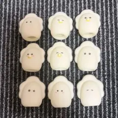 つぶらな瞳のなまがき　ソフビぷち　指人形 9体セット
