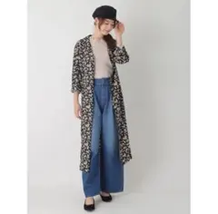 アースミュージック&エコロジー　ワイドパンツ　デニムパンツ