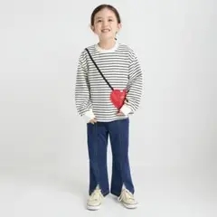 ꕤꕤꕤブランシェス/【あったか】フレアデニムパンツ