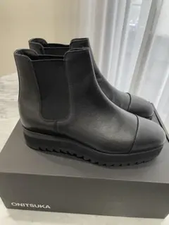 Onitsuka Tiger サイドゴアブーツ ブラック Onitsuka Tiger（オニツカタイガー） SIDE GORE BOOT LO 1181A377-004