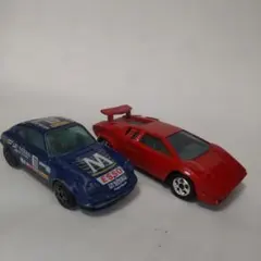 ミニカー スーパーカーシリーズ２台 少し大型サイズ (送料込)