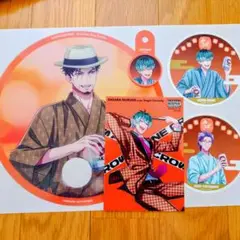 ヒプマイ 8thAnniversaryカフェ コースター うちわ　オオサカセット