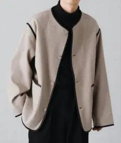 epnok パイピングノーカラージャケット　Mサイズ