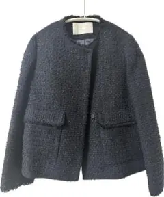 TOMORROWLAND Ballsey ノーカラージャケット ネイビー 卒入学