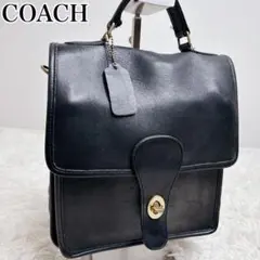USA製 OLD COACH ターンロック ショルダーバッグ ハンドバッグ　黒