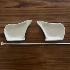 よしざわ窯　シロクマ 小皿 2枚セット　離乳食食器　子ども食器のサムネイル