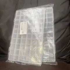 小物収納ケース 60分割 透明 プラスチック 2個セット