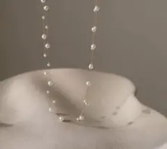 ネックレス ゴールド 2連 パール セレモニー 上品 フォーマル