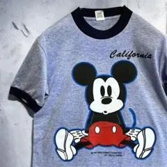 BARZ リンガー Tシャツ ビンテージ 古着 USA ミッキー アニメ キャラ