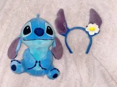 ディズニー スティッチ ぬいぐるみ カチューシャ セットのサムネイル