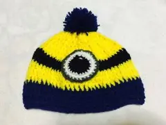 ニット帽 ミニオン風