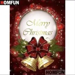 HOMFUN ダイアモンドアート スクエア クリスマス 30×40
