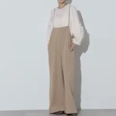 S032 Apo(s)ture アポスチャー ワイドパンツ S ベージュ