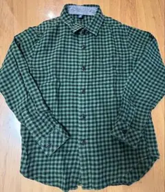 UNIQLO キッズ 長袖シャツ 130cm チェック柄