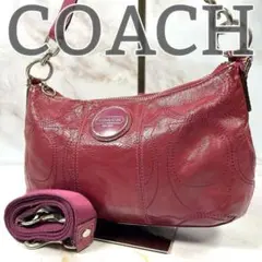 COACH シグネチャー ワンショルダー アクセサリーポーチ 2way