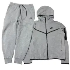 ナイキ　テックフリース　グレー パーカー　ジョガーパンツ　上下セットアップ M