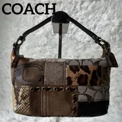 Vintage Coach Patchwork Mini Pouch
