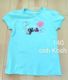 イルカ柄　半袖Ｔシャツ　オシュコシュ　女の子　130サイズ　マリンのサムネイル